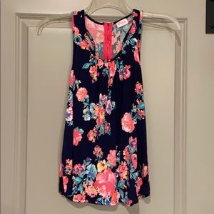 Pulse boutique racerback floral tank size XS